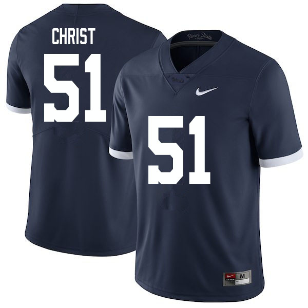 Men #51 Jimmy Christ Penn State Nittany Lions College Football Jerseys Sale-Retro